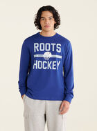 T-shirt à manches longues Hockey rétro pour homme