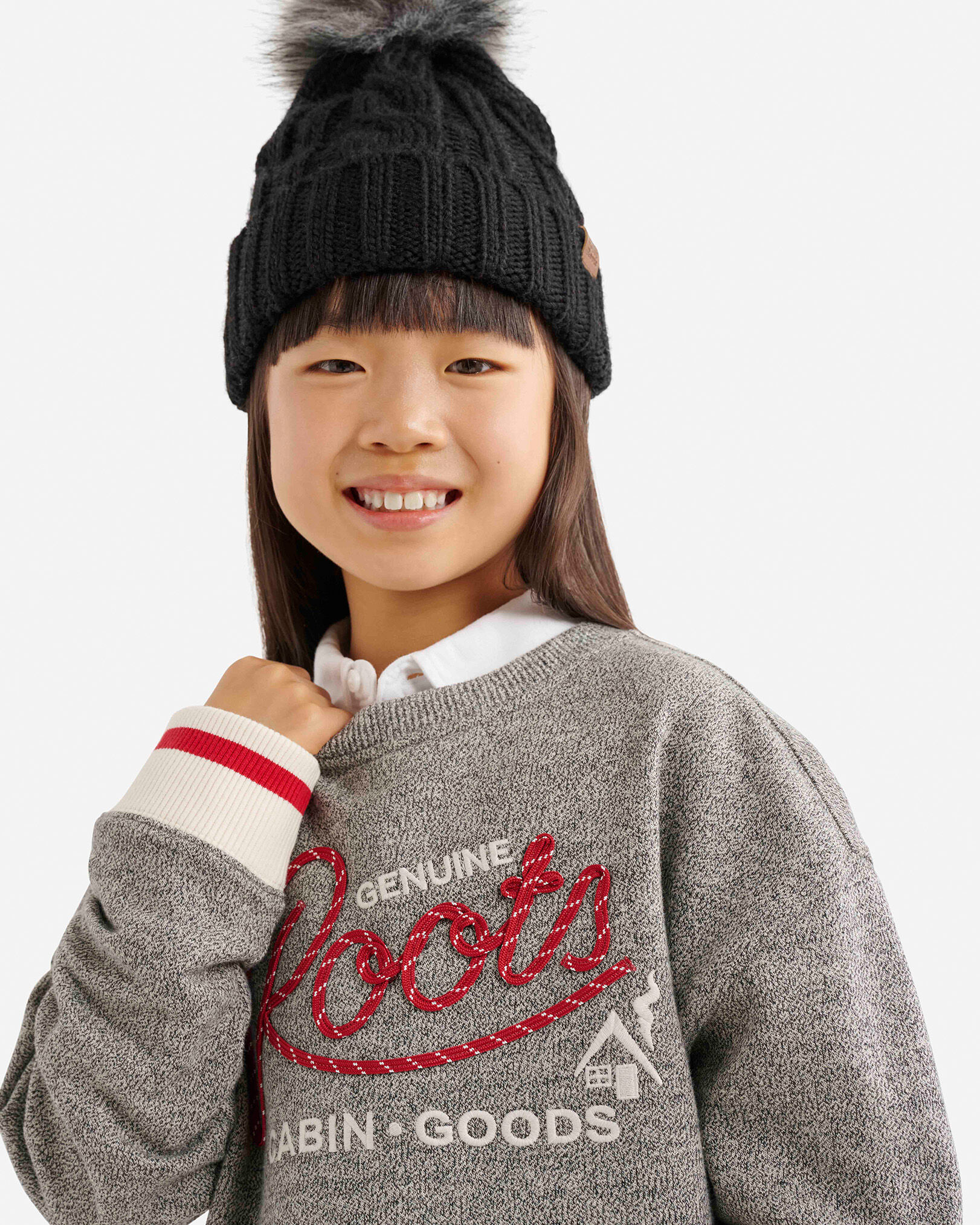 Kids Cabin Rope Applique Crew Sweatshirt