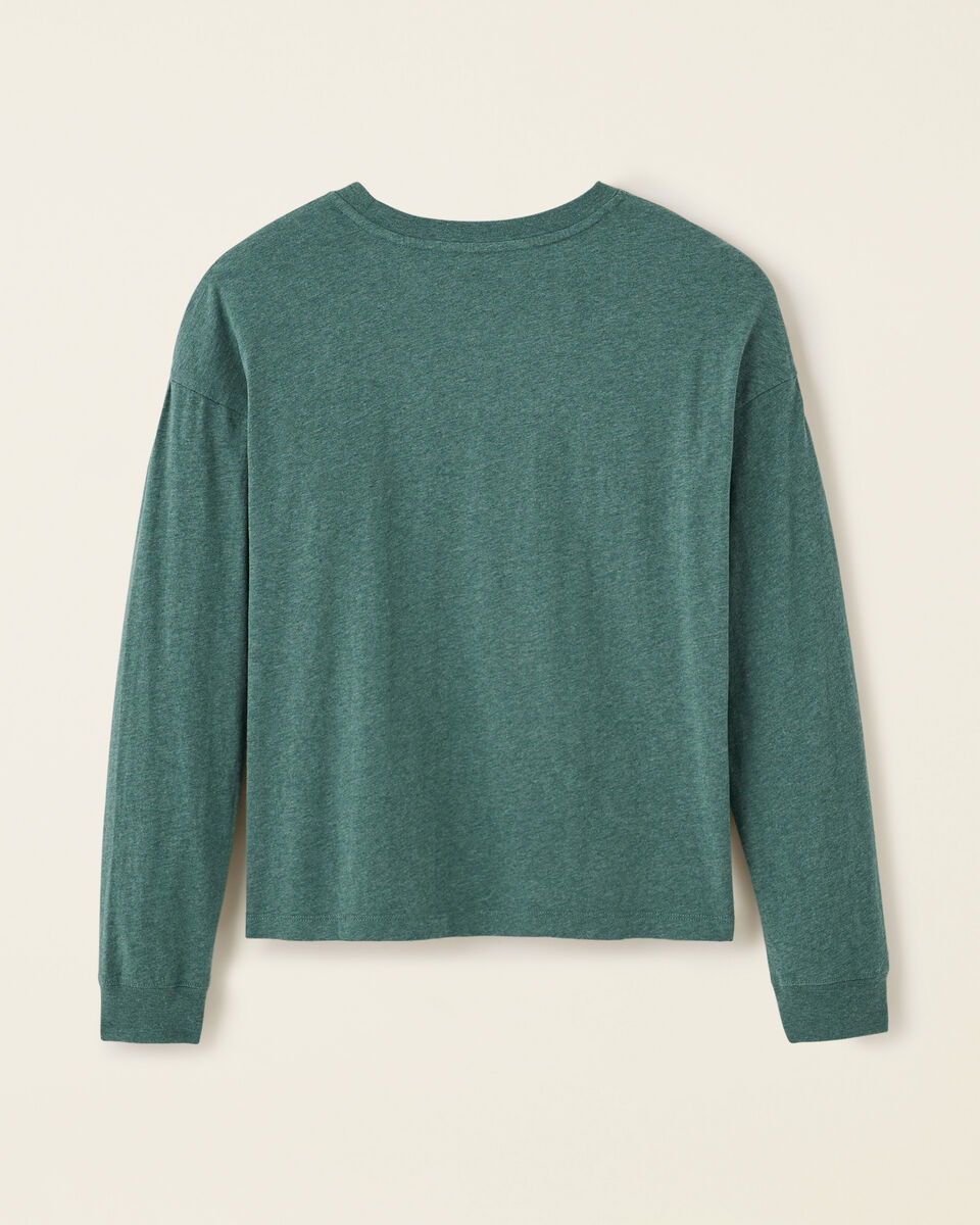 Womens Organic Cooper Beaver Long Sleeve T-shirt