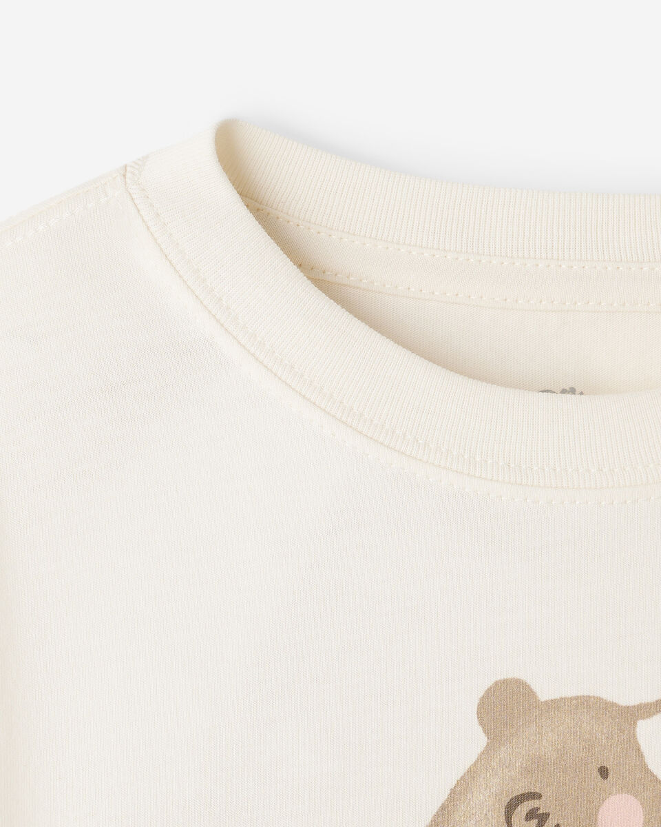 T-shirt &agrave; manches longues Ours douillet pour tout-petits