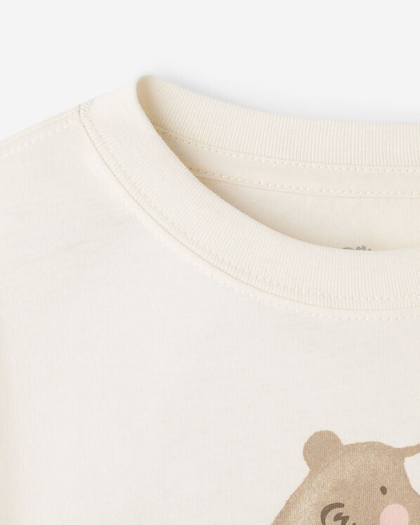 T-shirt &agrave; manches longues Ours douillet pour tout-petits