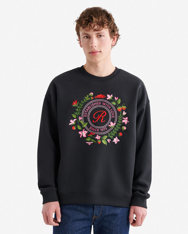 Chandail &agrave; col rond en molleton Amour Studio 