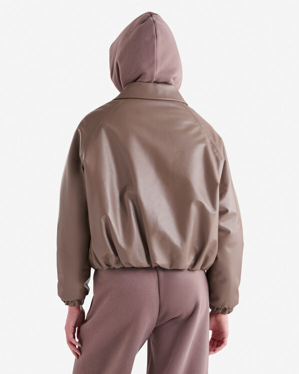 Blouson matelassé en cuir Blouson matelassé en cuir