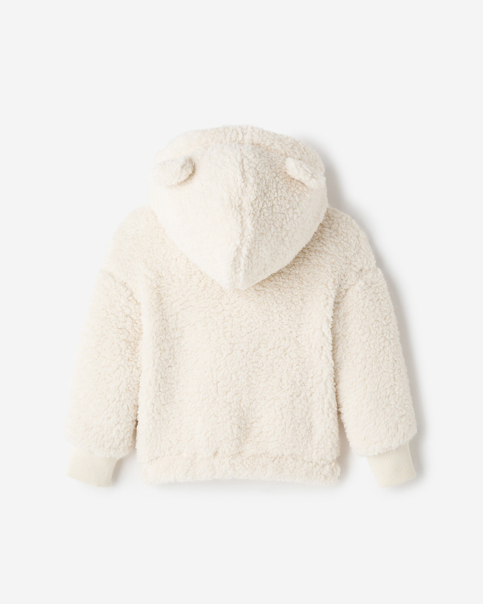 Chandail à capuchon et glissière en molleton style mouton Creekside pour bébés