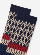 Adult Modern Fair Isle Boot Sock