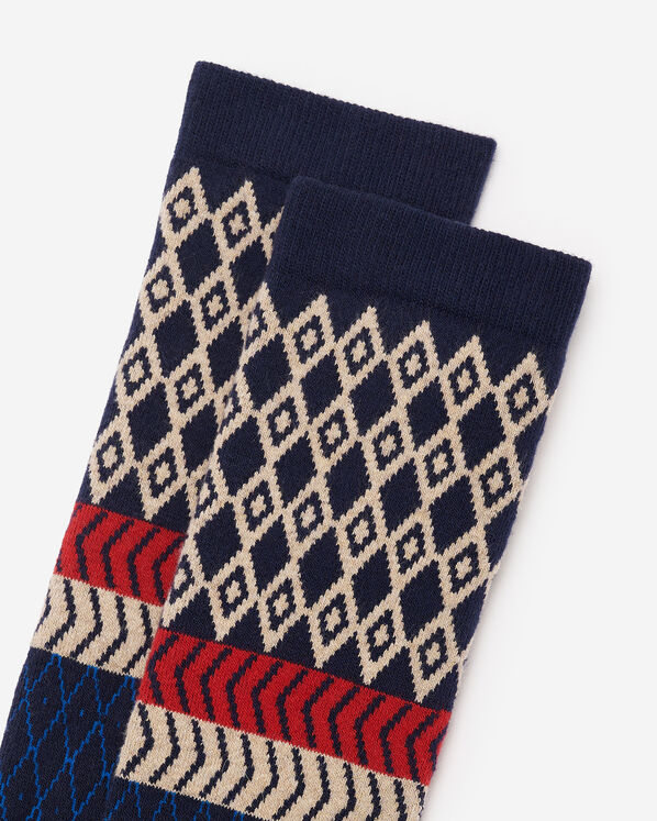 Adult Modern Fair Isle Boot Sock