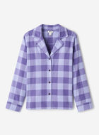 Chemise de pyjama &agrave; carreaux pour femme