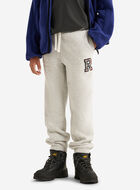 Pantalon en molleton avec appliqué à carreaux pour enfants