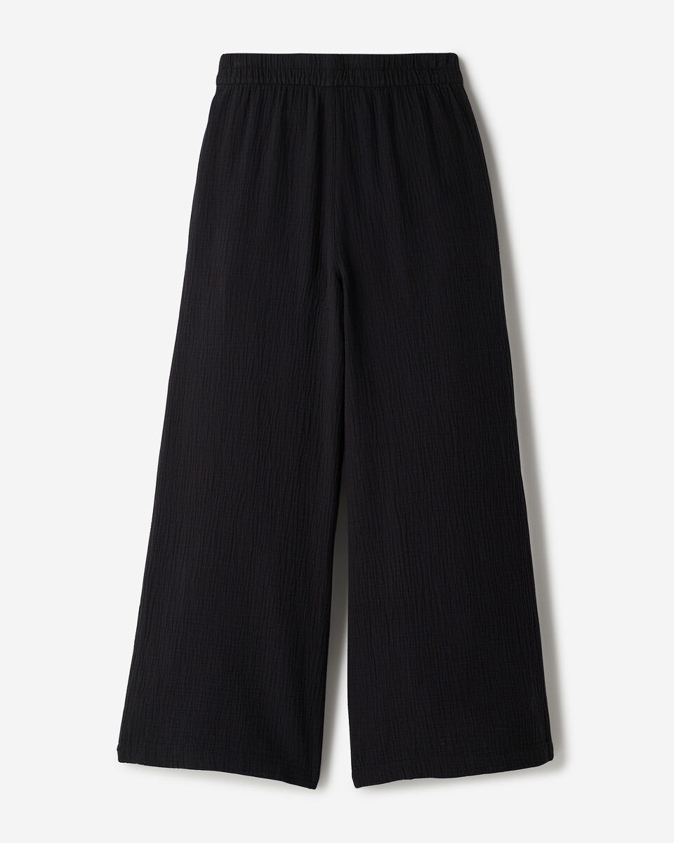 Isla Cotton Gauze Wide Leg Pant