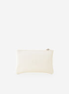 Pochette moyenne à glissière en cuir Cervino