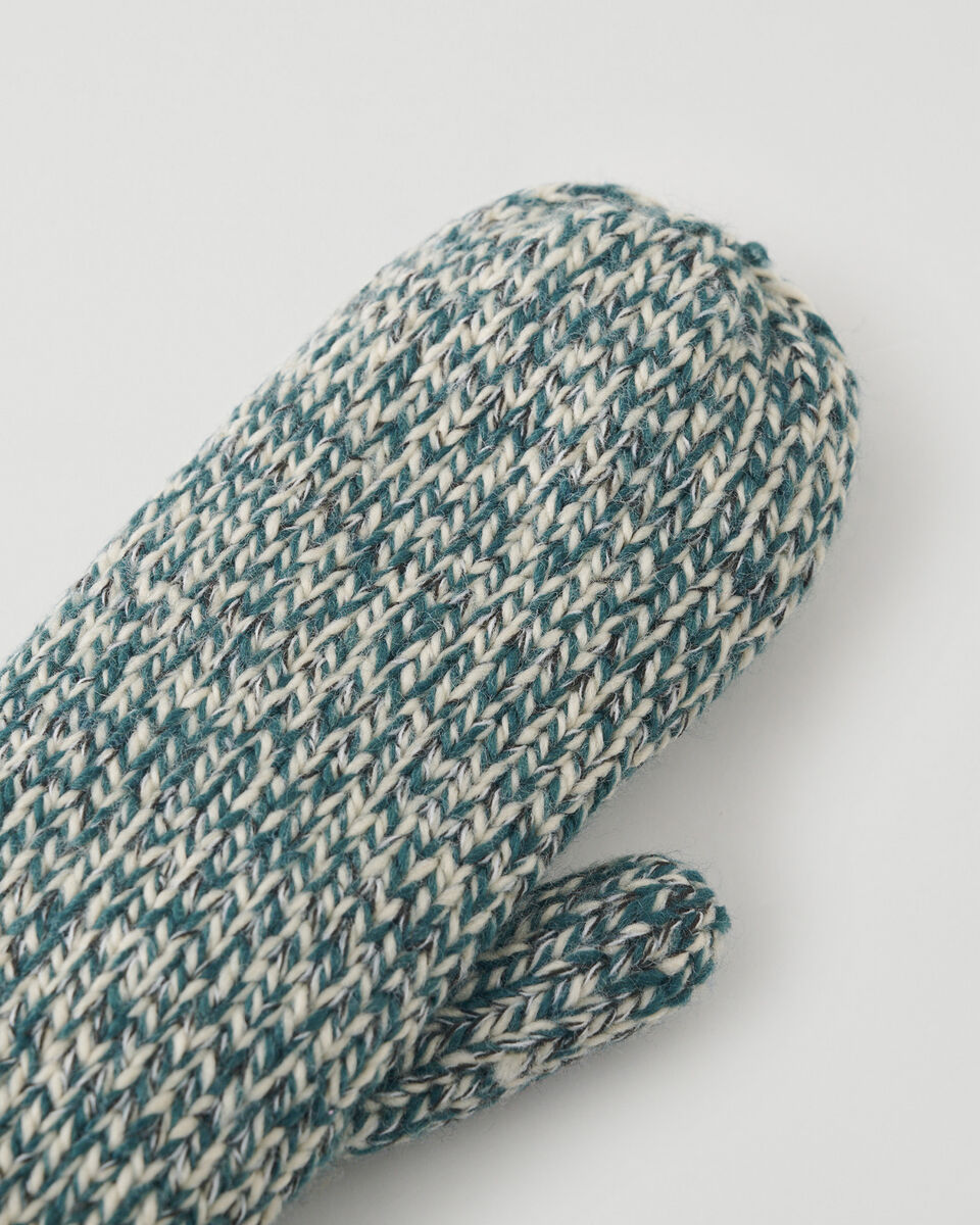 Womens Chunky Striped Mitten