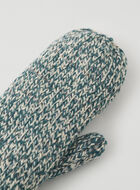 Womens Chunky Striped Mitten