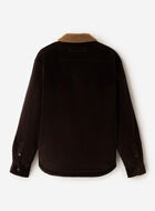 Manteau en velours c&ocirc;tel&eacute; et mouton molletonn&eacute;