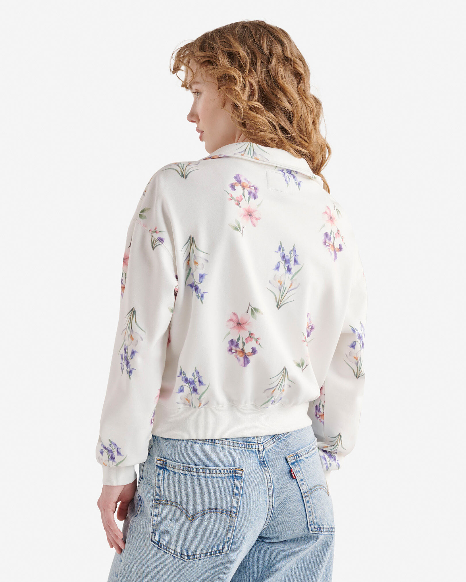 Cooper Floral Half Zip Stein
