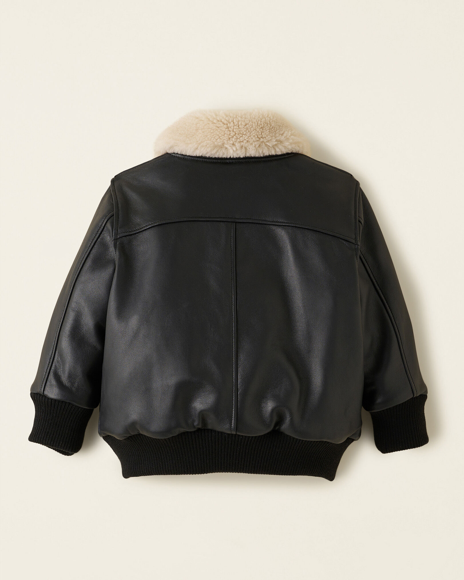 Black faux fur aviator jacket store