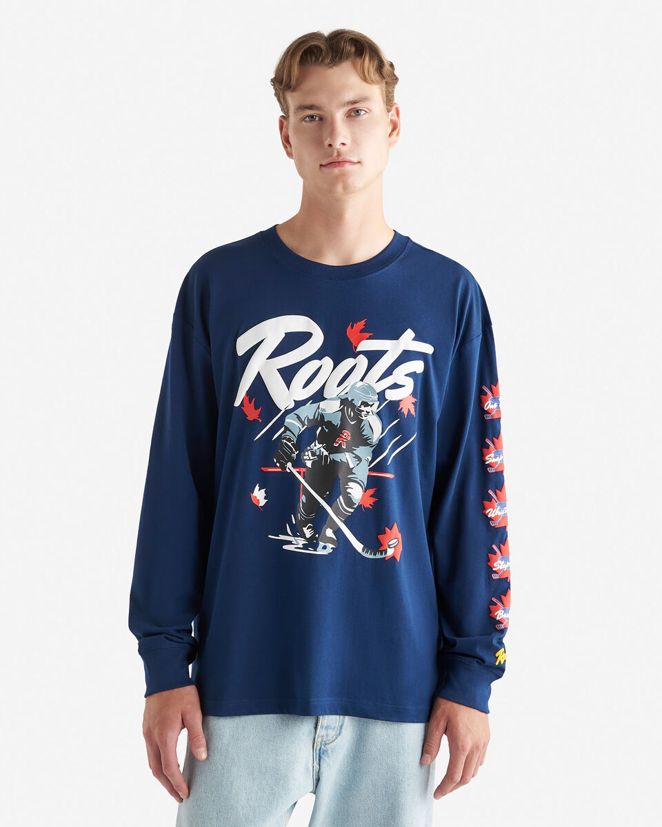 Mens Super Hockey Long Sleeve T-Shirt