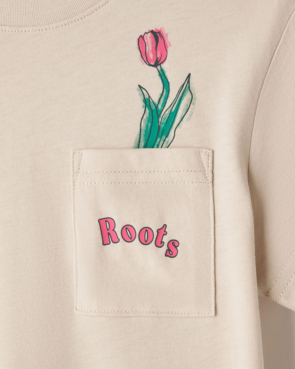 T-shirt décontracté à poche pour tout-petits