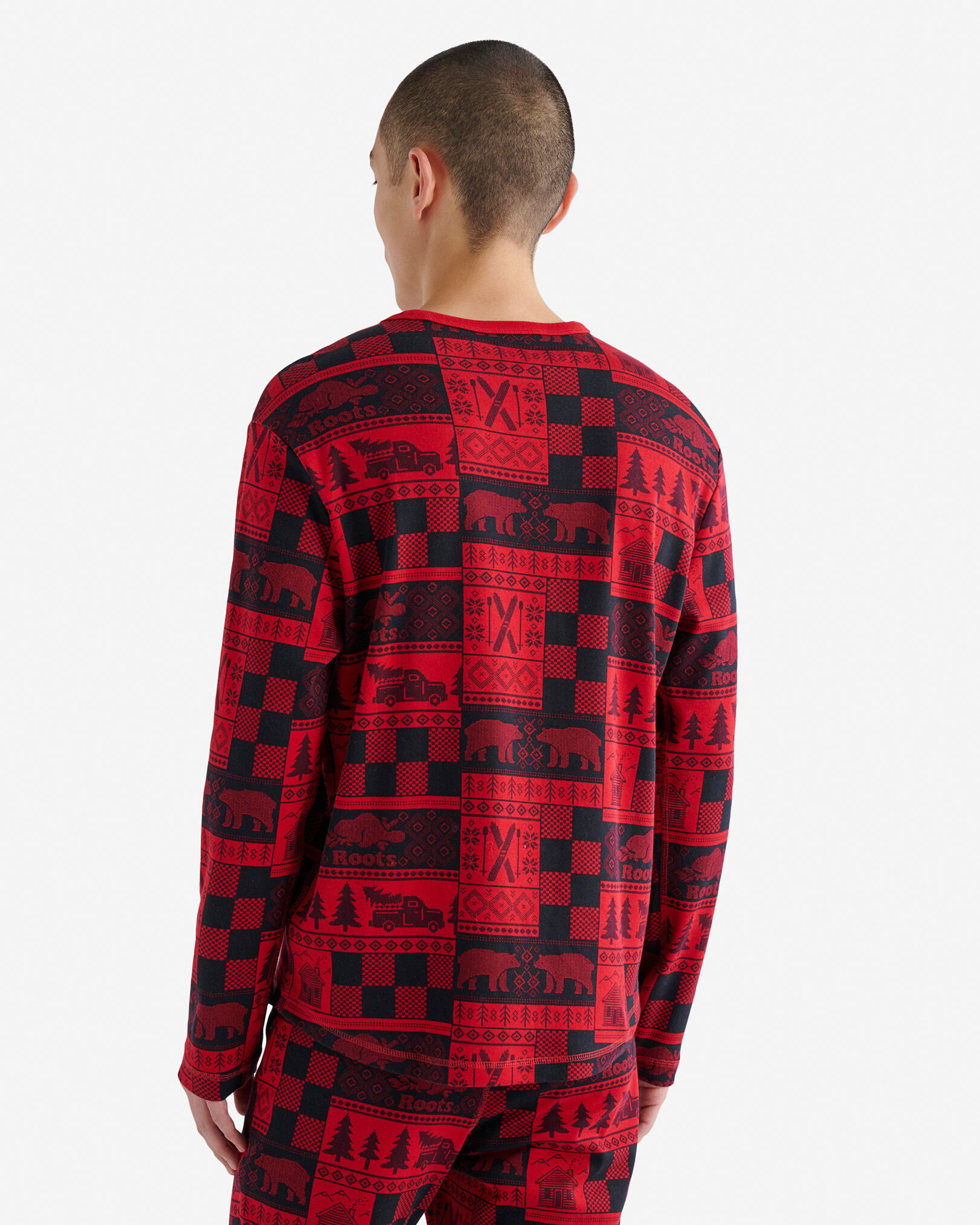 Mens Holiday Pajama Top