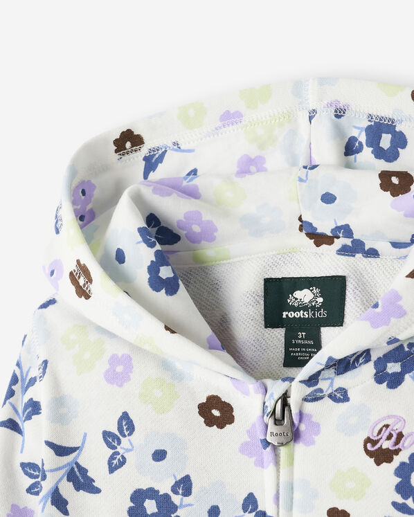 Toddler Floral Full Zip Hoodie