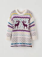 Toddler Girls Fair Isle Sweater Dress