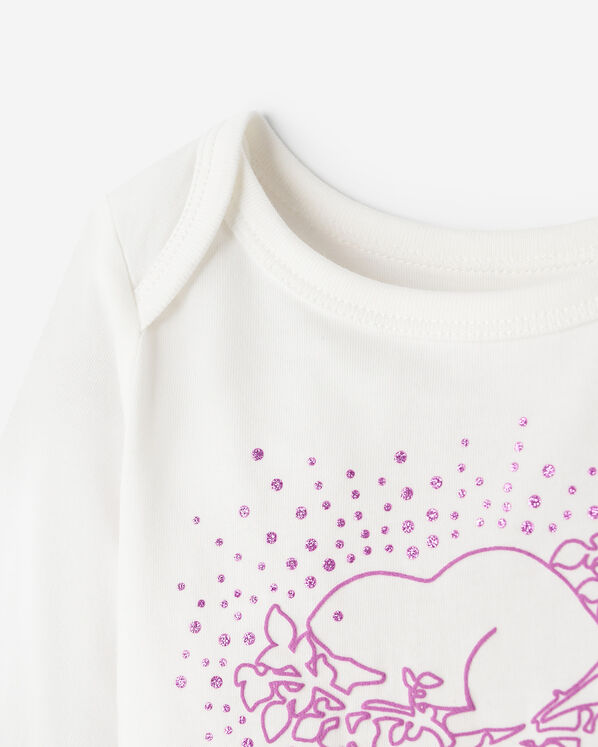 Baby Cooper Glitter Long Sleeve Bodysuit