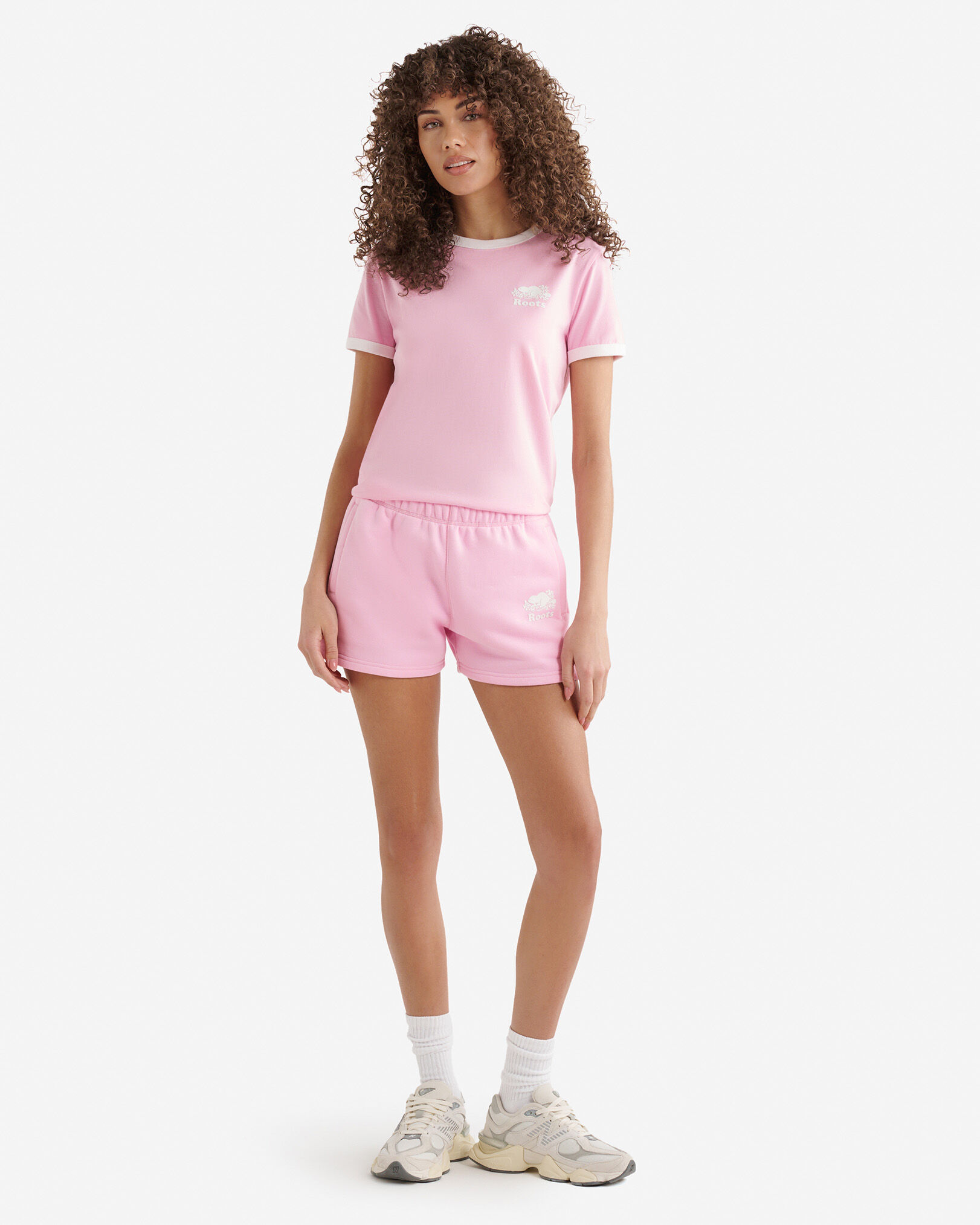 T-shirt à bordures contrastantes en coton bio Cooper pour femme