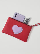 Heart Medium Zip Pouch Cervino