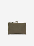 Pochette moyenne à glissière en cuir Cervino