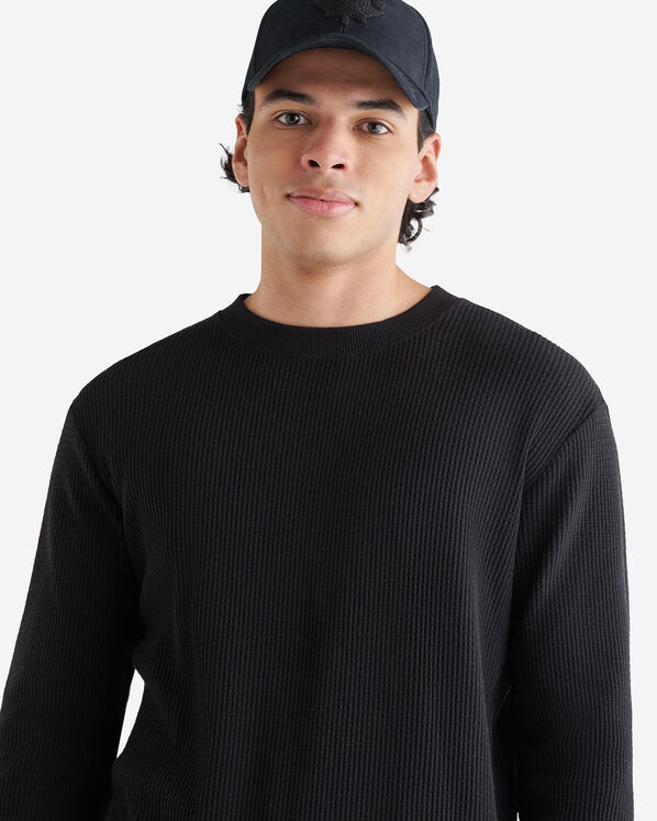 Waffle Long Sleeve Crew Top