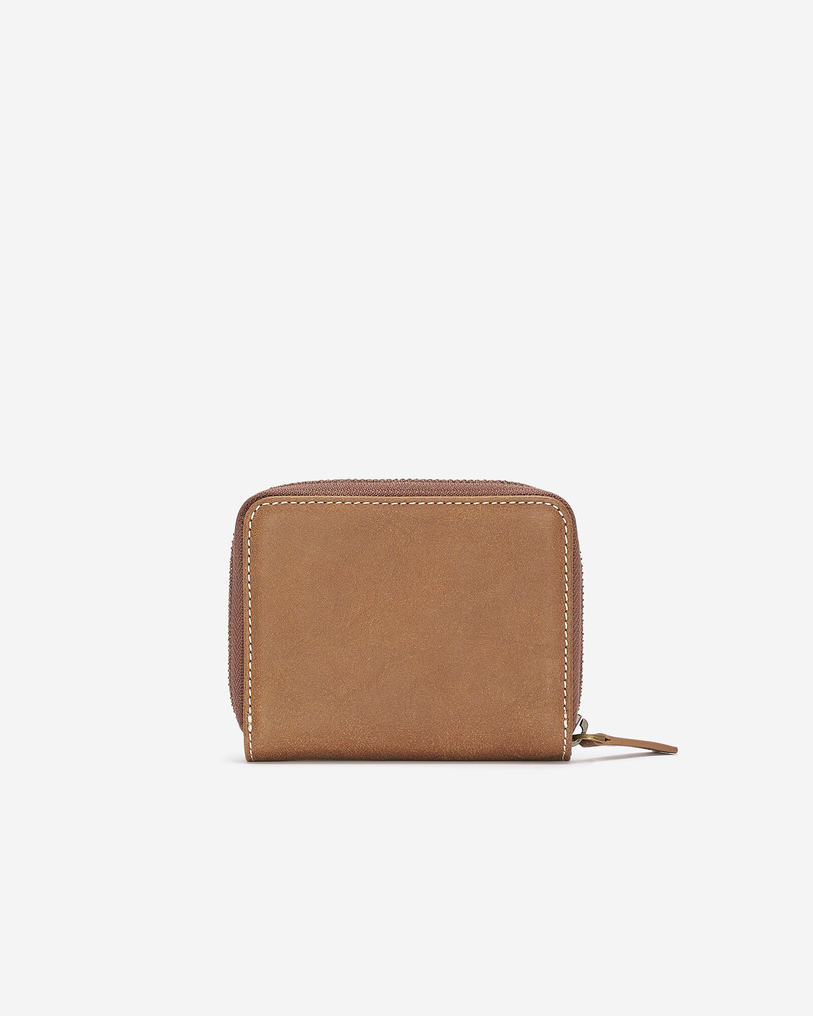 Petite pochette à glissière en cuir Tribe