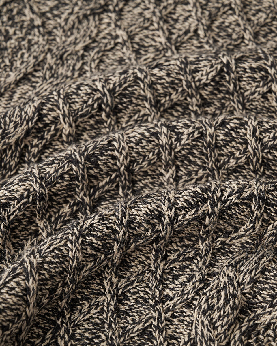 Chandail &agrave; col rond en tricot torsad&eacute; Cabane
