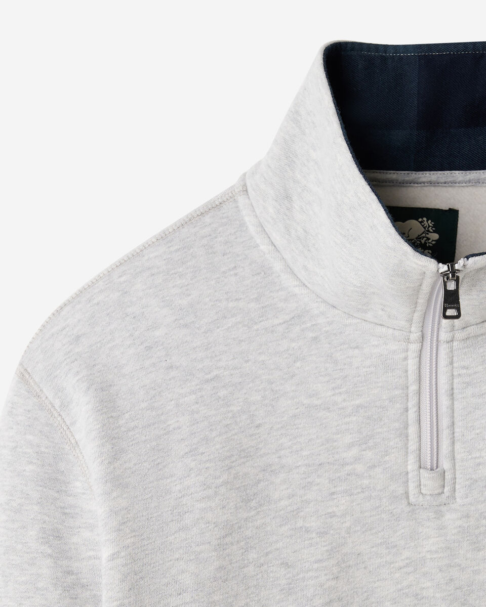 Plaid Applique Quarter Zip