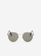 Womens Metal Round Modified Sunglasses