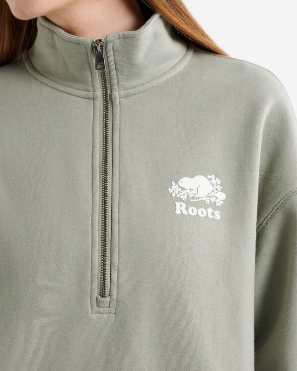 Organic Cooper Relaxed Half Zip Stein