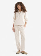 Organic Cooper Relaxed Quarter Zip Stein