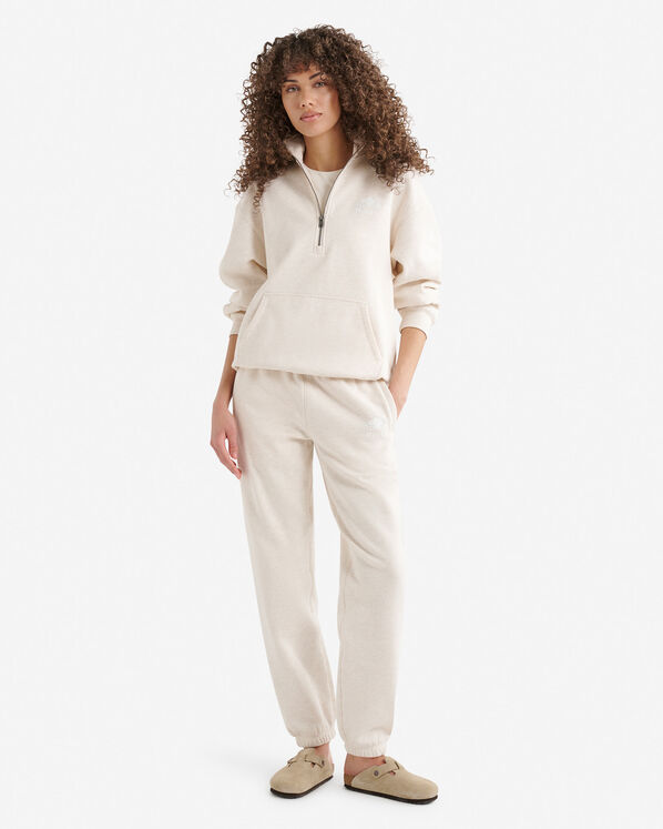 Organic Cooper Relaxed Quarter Zip Stein