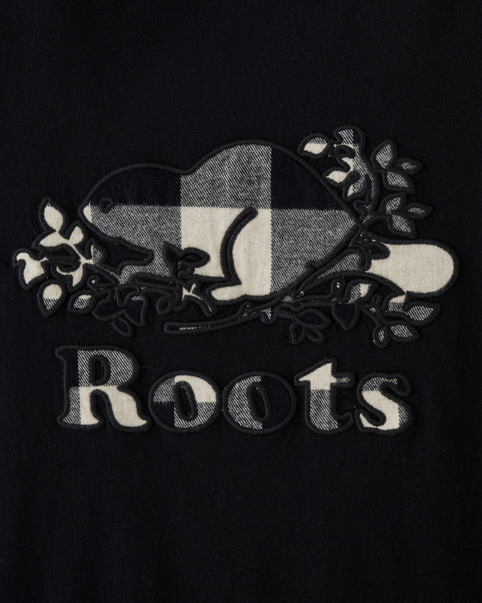 T-shirt à carreaux Cooper pour femme