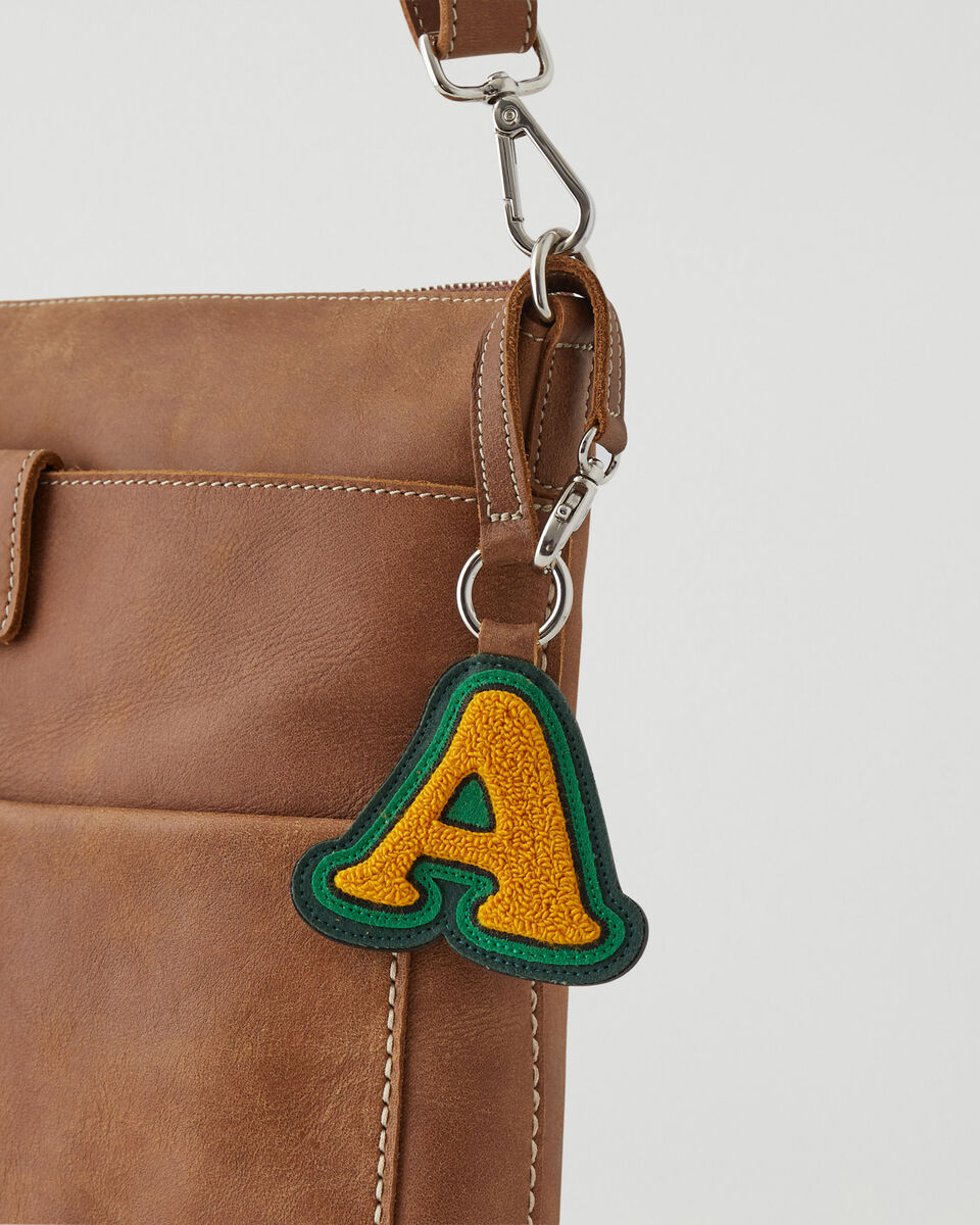 Initial Keychain Wallet With Chenille Letter Patch Coin 