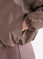 Leather Bubble Jacket
