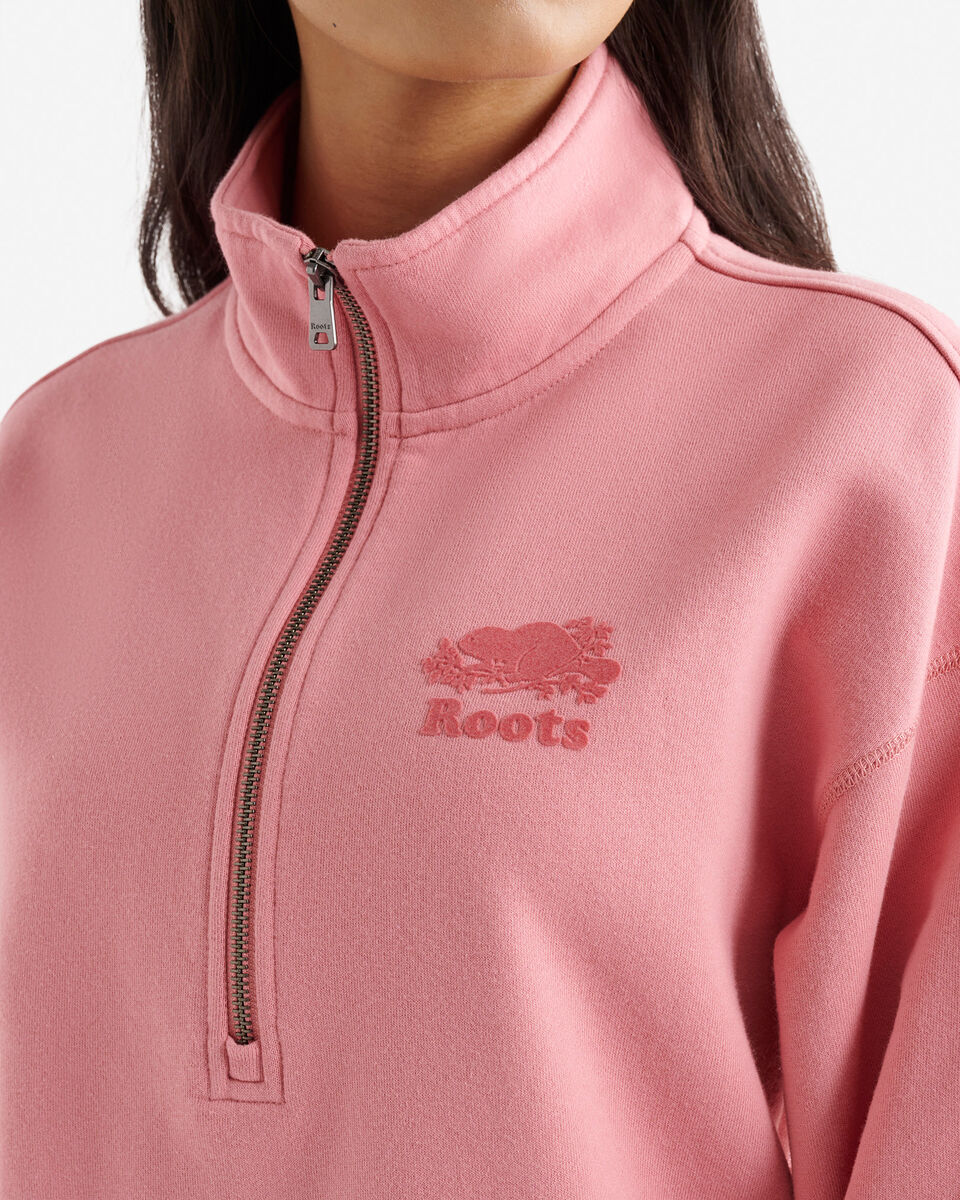 Organic Cooper Relaxed Half Zip Stein