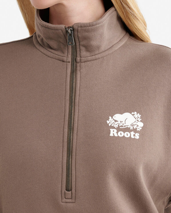 Organic Cooper Relaxed Half Zip Stein