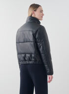 Cropped Leather Puffer Vegetal