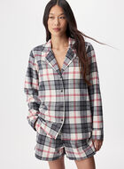 Chemise de pyjama &agrave; carreaux pour femme