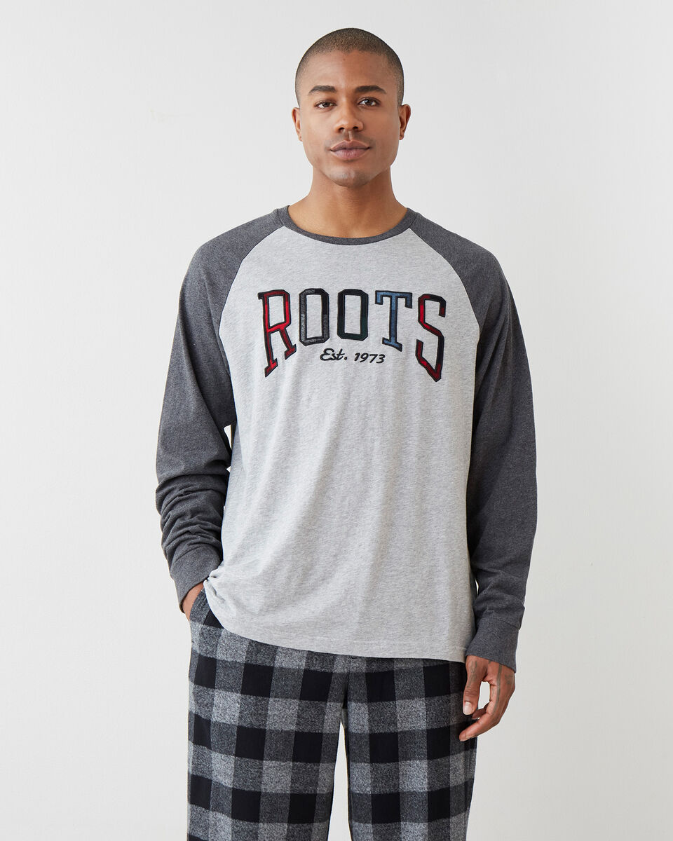 Mens Park Plaid Long Sleeve T-Shirt
