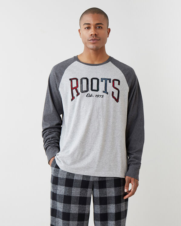 Mens Park Plaid Long Sleeve T-Shirt