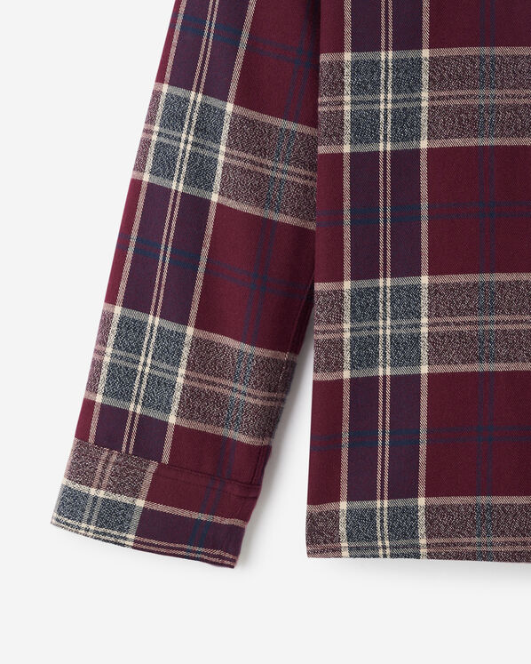 Chemise de pyjama &agrave; carreaux pour femme