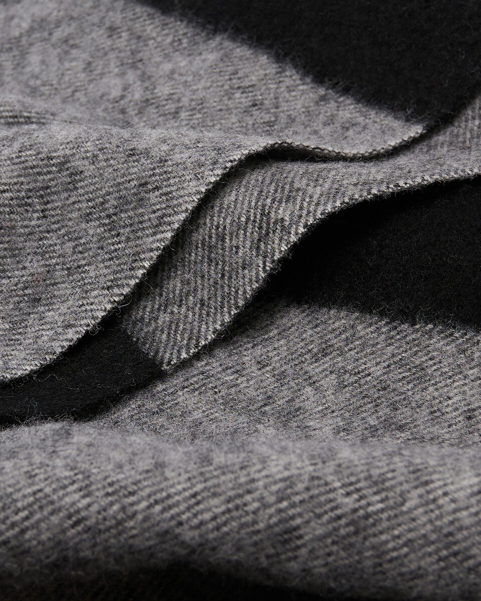 Écharpe en laine à carreaux