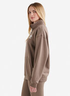 Chandail &agrave; col &agrave; glissi&egrave;re d&eacute;contract&eacute; en coton bio Cooper