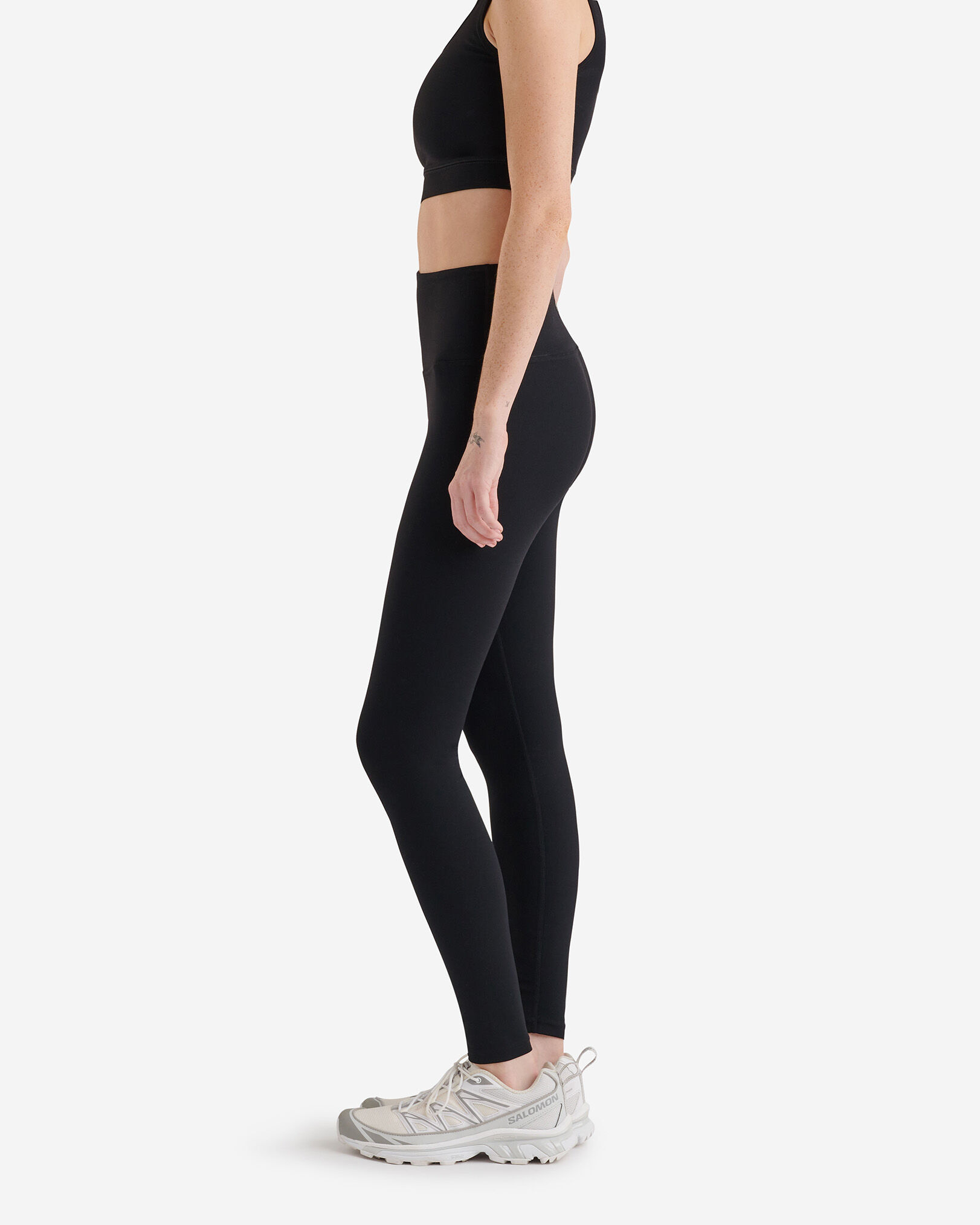 High waisted black yoga leggings clearance