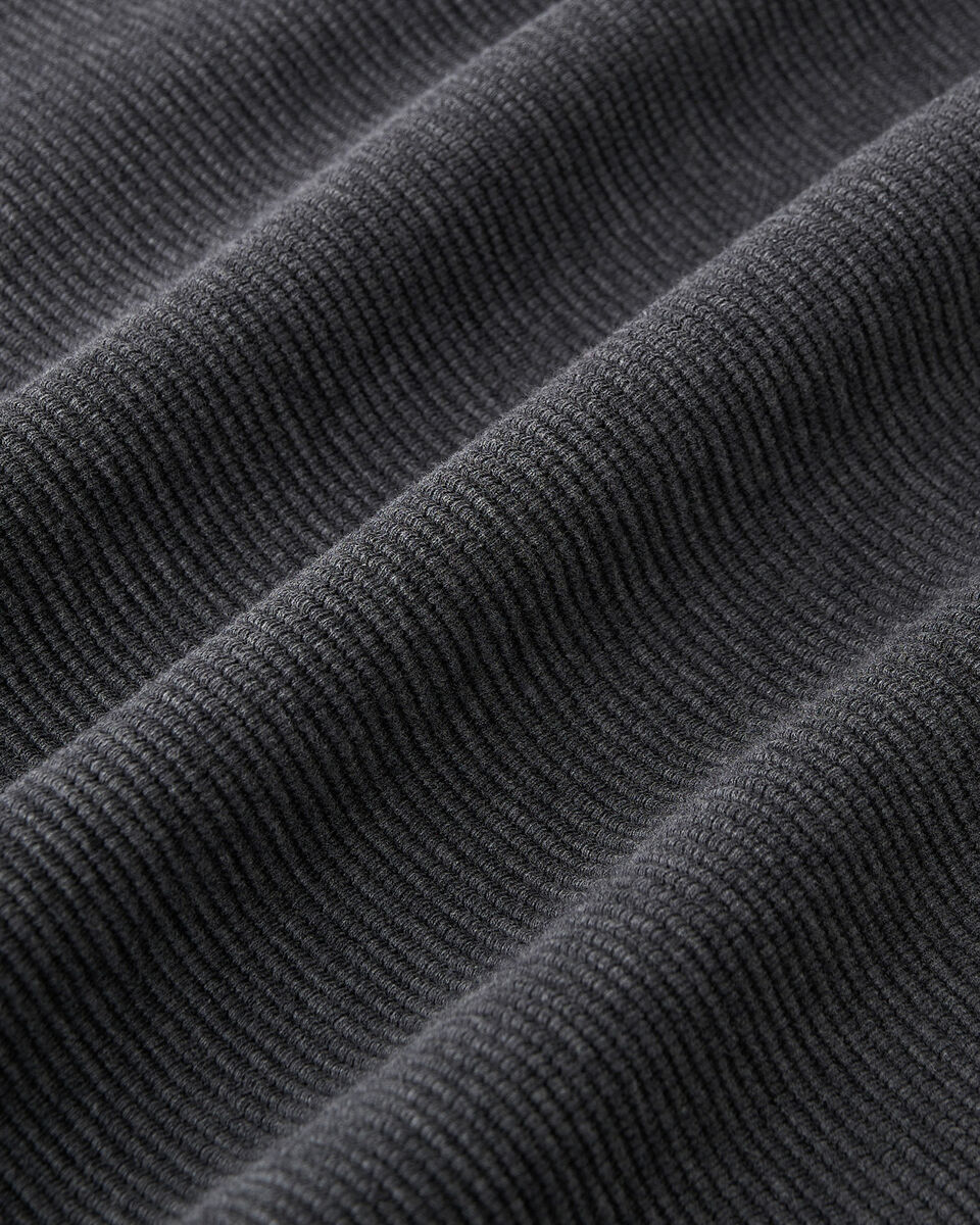 Chandail henley à col boutonné en tricot double Thompson